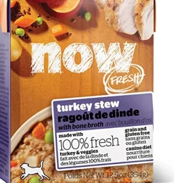 Petcurean NOW FRESH Grain-Free Turkey Stew Wet Dog Food - 12.5 oz - Case of 12