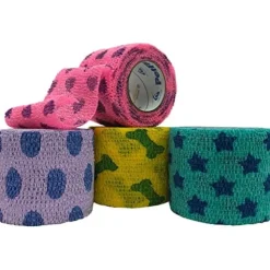 Petflex Cohesive Bandage Pet Pack - Assorted - 2 In - 6 Pack - 36 Pack