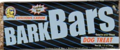 Petknowledgy Bark Bars Carob Flavor Dog Biscuits Treats - Bulk Buy - 1.5 Oz - Case of 24