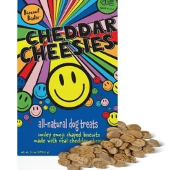 Petknowledgy Bistro Chedder Cheesies Crunchy Dog Treats - 12 Oz - Case of 6