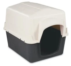 Petmate Barnhome III Dog House Bleached Linen/Black - Medium