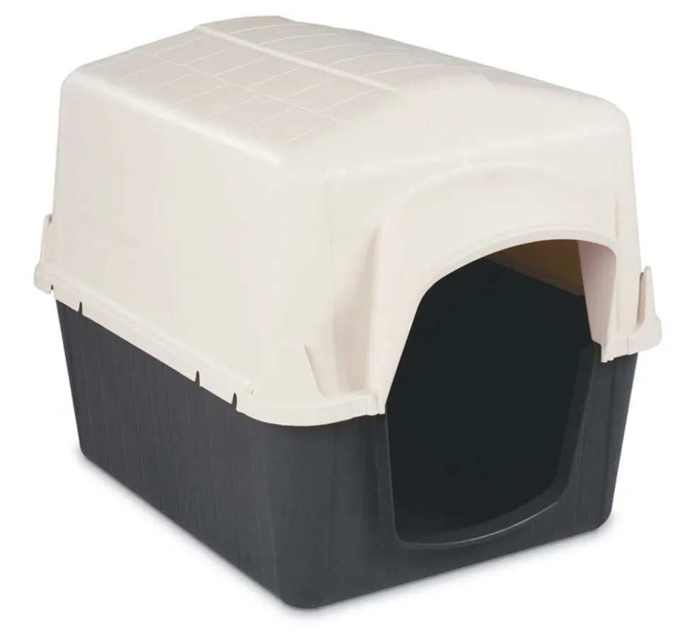 Petmate Barnhome III Dog House Bleached Linen/Black - Small