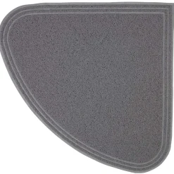 Petmate Corner Cat Litter Mat Gray - One Size