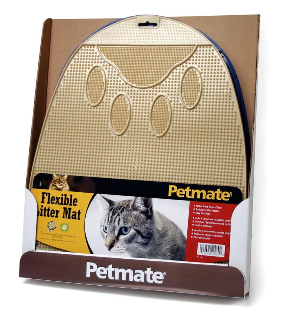 Petmate Flexible Cat Litter Mat Assorted - One Size
