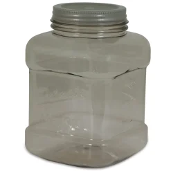 Petmate Mason Style Pet Treat Jar Silver - One Size