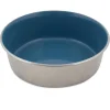 Petmate Painted Stainless Steel Bowl Vallarta Blue - 12 Cup