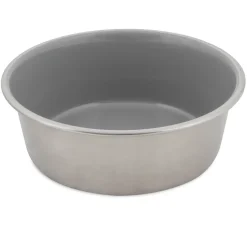 Petmate Painted Stainless Steel Bowl Sleet Gray - 4 Cup