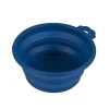 Petmate Silicone Round Travel Pet Bowl Navy Blue - Small