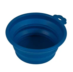 Petmate Silicone Round Travel Pet Bowl Navy Blue - Medium