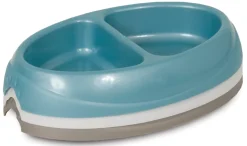 Petmate Ultra Lightweight Double Diner Cat Bowl Assorted - Small