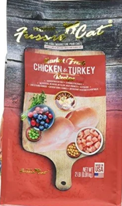 Pets Global Fussie Cat Market Fresh Chicken & Turkey Formula Dry Cat Food - 4 lb Bag