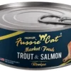 Pets Global Fussie Cat Trout & Salmon Market Fresh Canned Cat Food - 5.5 Oz - Case of 24