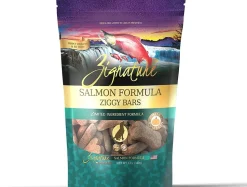 Pets Global Grain-Free Ziggy Bars Zignature Salmon Formula Biscuit Dog Treats - 12 oz Bag
