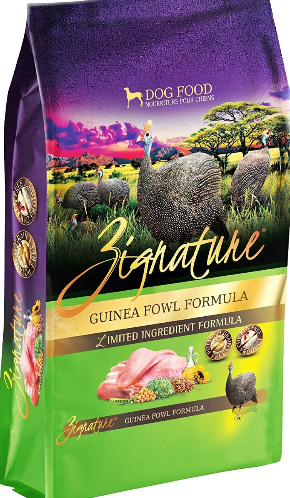 Pets Global Zignature Guinea Fowl Formula Dry Dog Food - 4 lb Bag