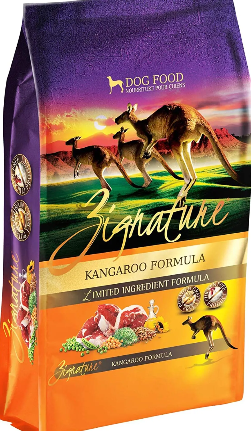 Pets Global Zignature Kangaroo Formula Dry Dog Food - 4 lb Bag