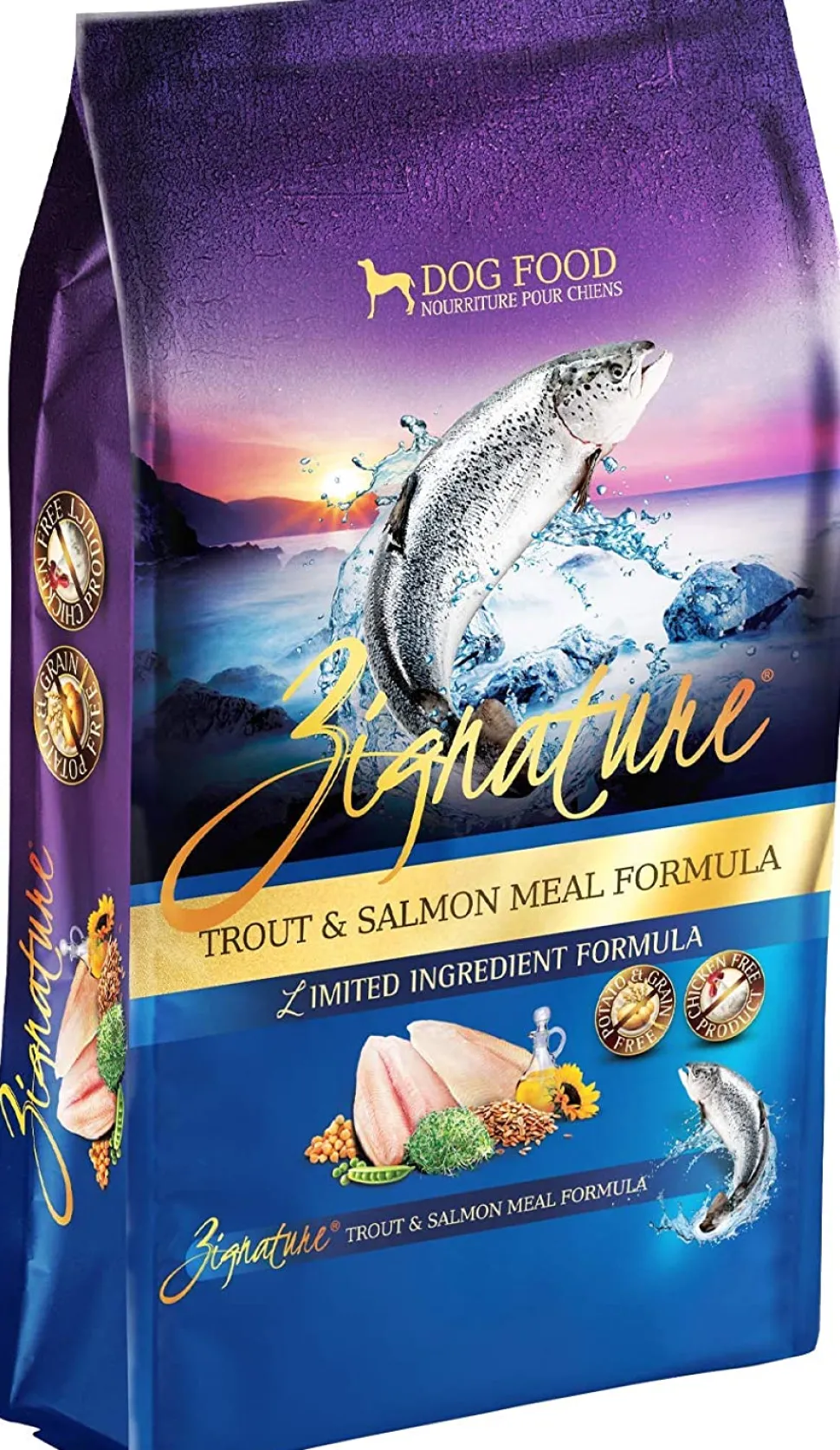 Pets Global Zignature Trout & Salmon Meal Formula Dry Dog Food - 25 lb Bag