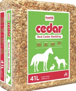 Pet's Pick Kiln Dried Red Cedar Bedding - Red Cedar - 41 L