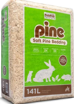 Pet's Pick Kiln Dried Soft Pine Bedding - Pine - 141 L