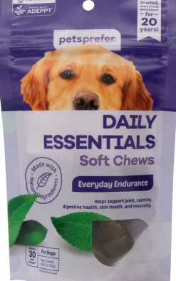 Pets Prefer Daily Essentials Soft Chews for Dogs - 30 Count