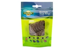 Petsafe Busy Buddy Natural Rawhide Rings Natural Dog Chews - Natural - Small - 16 Pack