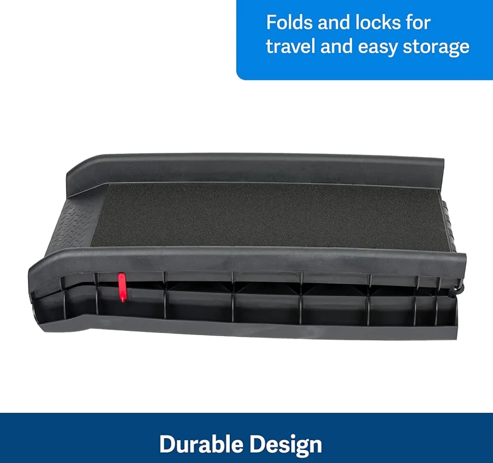 Petsafe Happy Ride Folding Pet Ramp - Black - 62 X 16 In