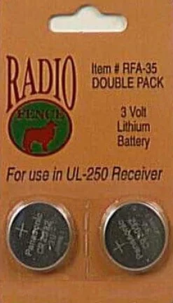 Petsafe Lithium Coin Cell Dog Batteries - 3 Volt - 2 Pack