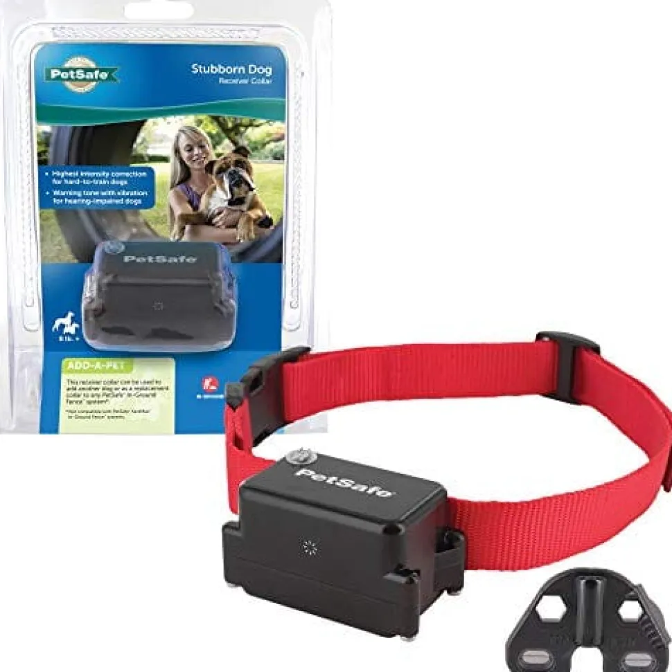 Petsafe Stubborn In-Ground Fence Receiver Collar Remote Dog Trainer - Red - Under 8 Lbs