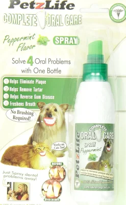 PETZLIFE Oral Care Spray Blister Pack for Dogs and Cats - 4 oz