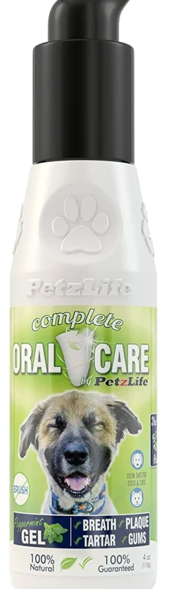 PETZLIFE Peppermint Gel Oral Care for Dogs and Cats - 1 oz