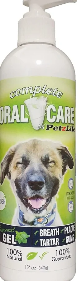 PETZLIFE Peppermint Gel Oral Care for Dogs and Cats - 12 oz