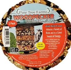 Pine Tree Farms Lepetit Classic Seed Log Wild Bird Food - Woodpecker - 8 Oz - 2 Pack
