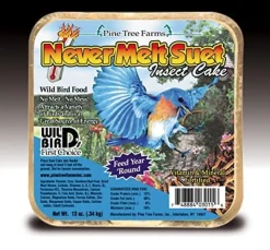 Pine Tree Farms Never Melt Suet Cake Wild Bird Food - Insect - 13 Oz