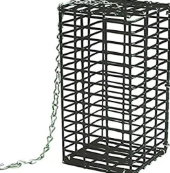 Pine Tree Farms Seed Bar Hanging Feeder Suet and Seed Cake Wild Bird Feeder - Black - 16 Oz Cap