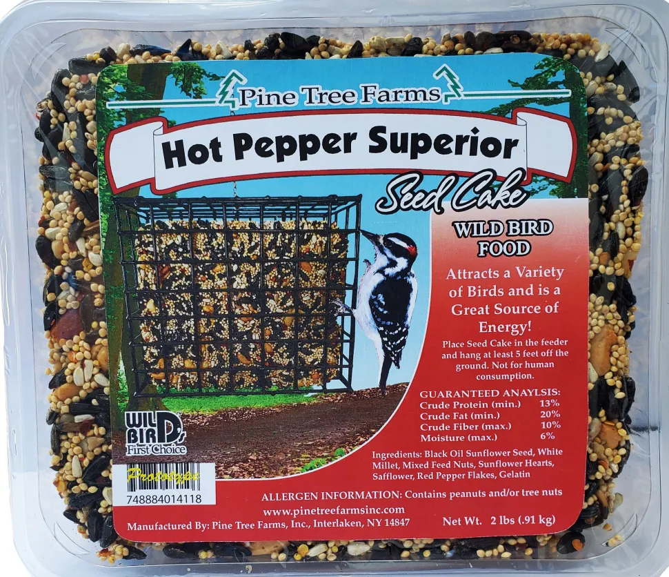 Pine Tree Farms Seed Cake Wild Bird Food - Hot Pepper - 2 Lbs