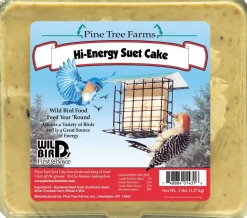 Pine Tree Farms Suet Cakes Wild Bird Food - Hi-Energy - 3 Lbs