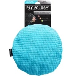 Playology Beef Scented Disc Crinkle and Plush Dog Toy with Encapsiscent Technology - Large