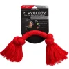 Playology Beef Scented Dri-Tech Rope Dog Toy with Encapsiscent Technology - Red - Small