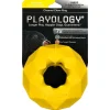Playology Chicken Scented Channel Chew Ring Rubber Dog Toy with Encapsiscent Technology - Large