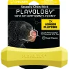Playology Chicken Scented Squeaky Chew Stick Rubber Dog Toy with Encapsiscent Technology - Medium