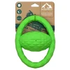 Playology Hound2O Squeaky Tug Ball Squeak and Floating Rubber Dog Toy - Green