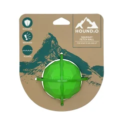 Playology Hound2O Squeaky Fetch Ball Squeak and Floating Rubber Dog Toy - Green