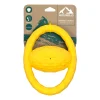 Playology Hound2O Squeaky Tug Ball Squeak and Floating Rubber Dog Toy - Yellow