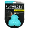 Playology Peanut Butter Scented Teething Bounce Ball Rubber Puppy Dog Toy with Encapsiscent Tech - Large
