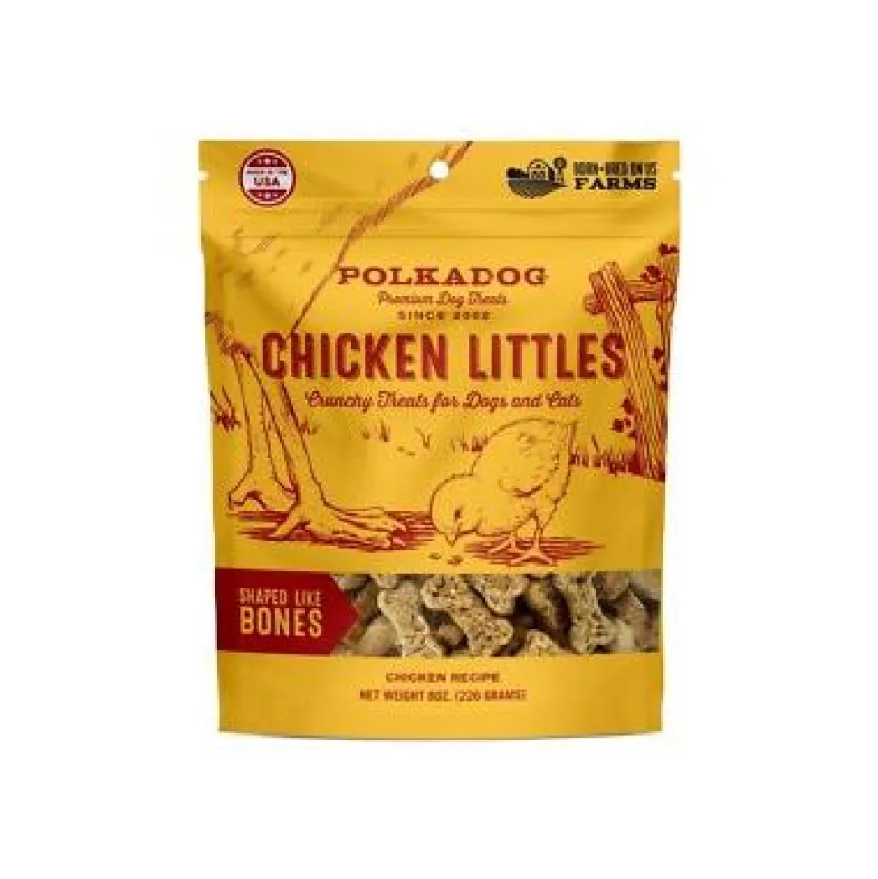 Polka Dog Bakery Chicken Lil' Bones Dehydrated Dog Treats - 8 Oz