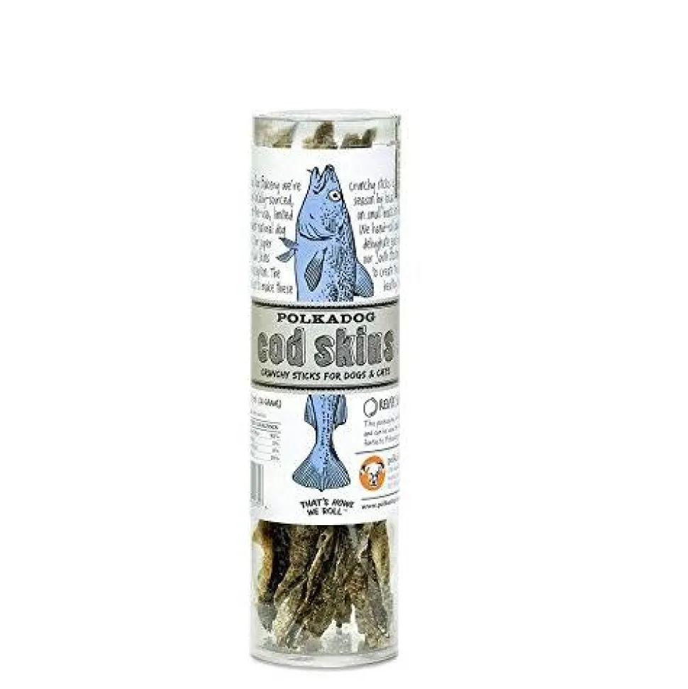 Polka Dog Bakery Cod Skin Dog Treats - 2.5 Oz Tube