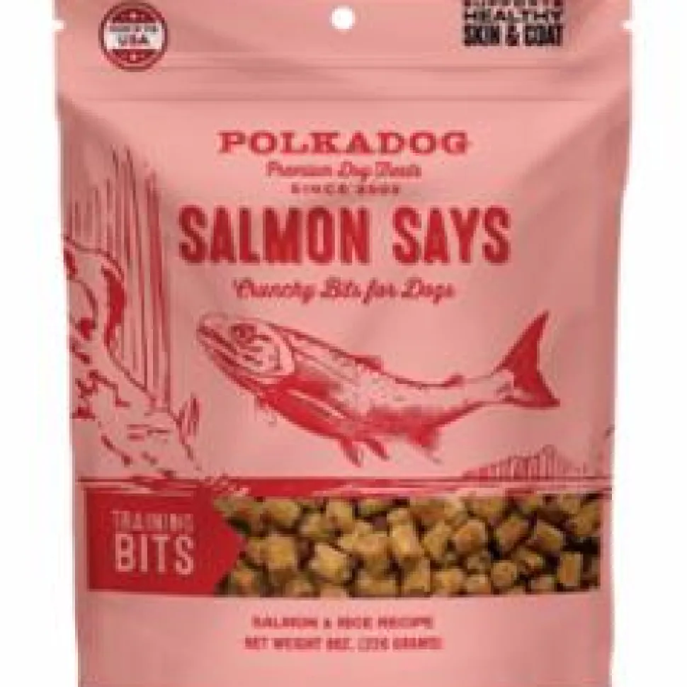 Polka Dog Bakery Salmon Says Training Bits Dehydrated Dog Treats - 8 Oz PC