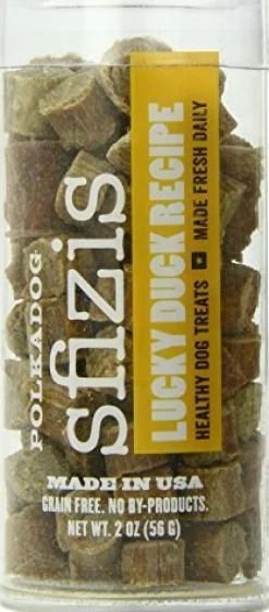 Polka Dog Bakery SFIZIS LUCKY Duck Dog Buscuits - 2 Oz