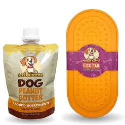 Poochie Butter Oval Lick Pad Natural Dog Treats