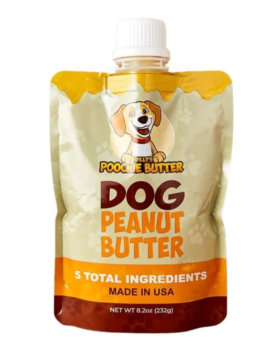 Poochie Butter Peanut Butter & Carob Natural Dog Treats - 8 Oz