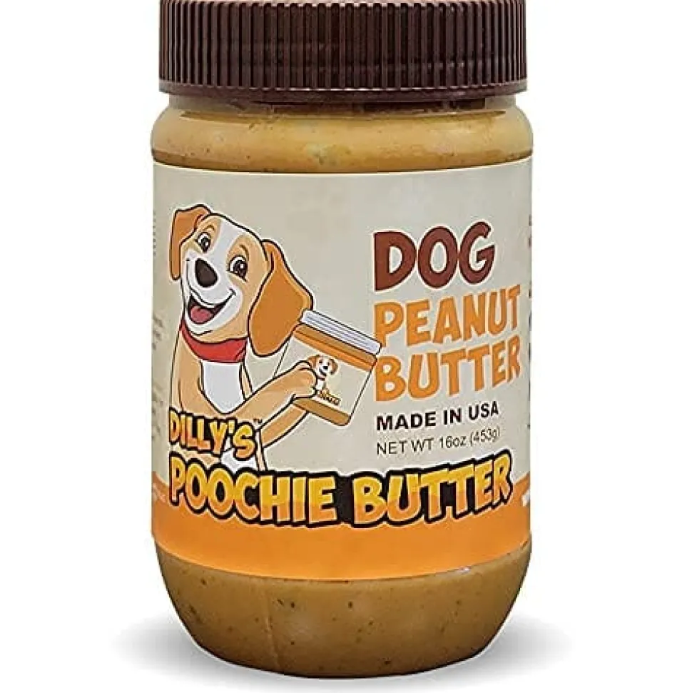 Poochie Butter Regular Jar Dog Peanut Butter - 16 Oz